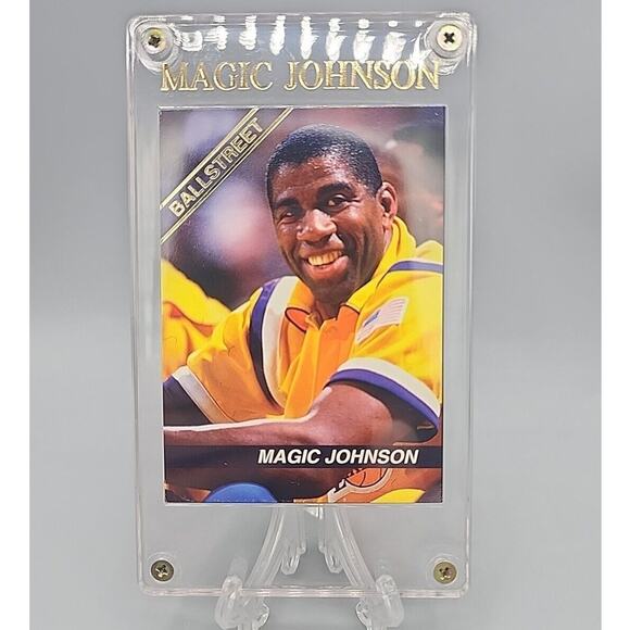 Magic Johnson 1992 Ballstreet #1 Vol. w/ Personalized Case Los Angeles Lakers - Picture 1 of 8